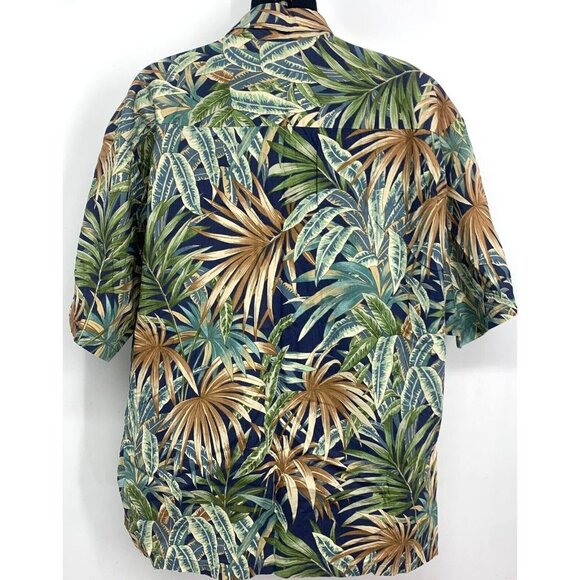 Tori Richard Men Hawaiian Shirt Size XL Extra Large Multicolor Leaf Short Sleeve - Picture 5 of 8